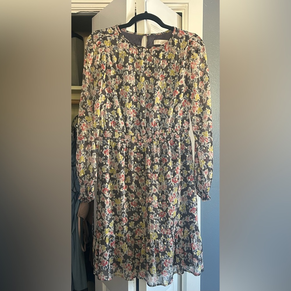 LOFT floral pattern dress